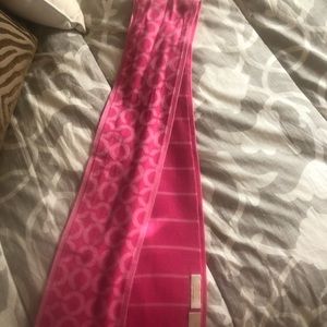 Coach Monogrammed Scarf - Pink!